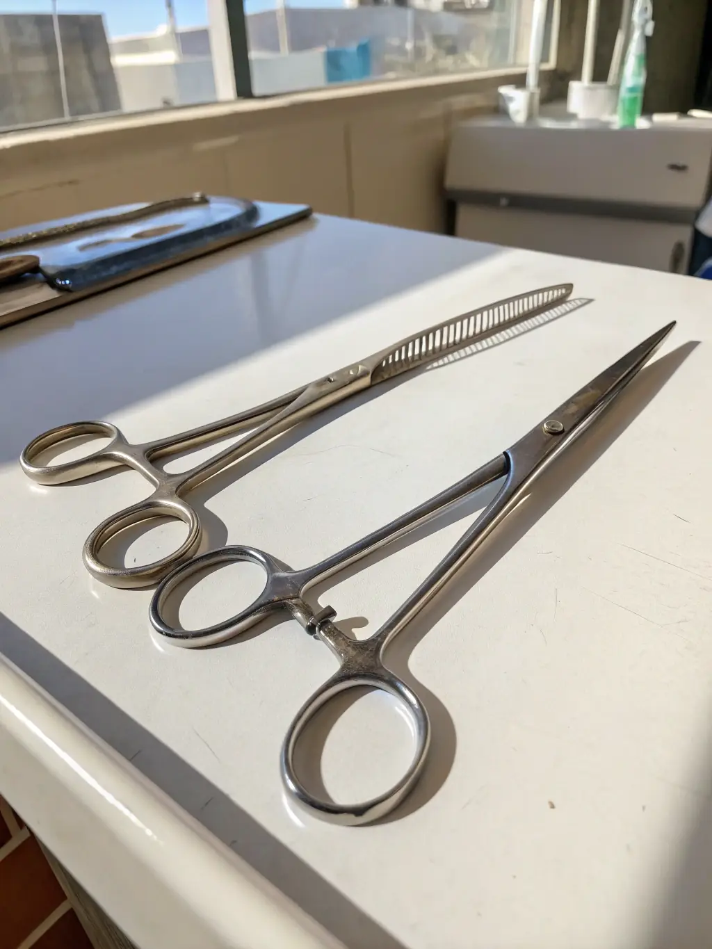 A well-organized veterinary supply kit for goats, including syringes, vaccines, and antiseptic solutions, highlighting the importance of preventative care.